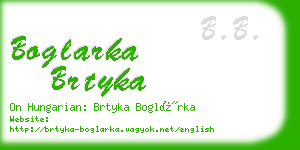 boglarka brtyka business card